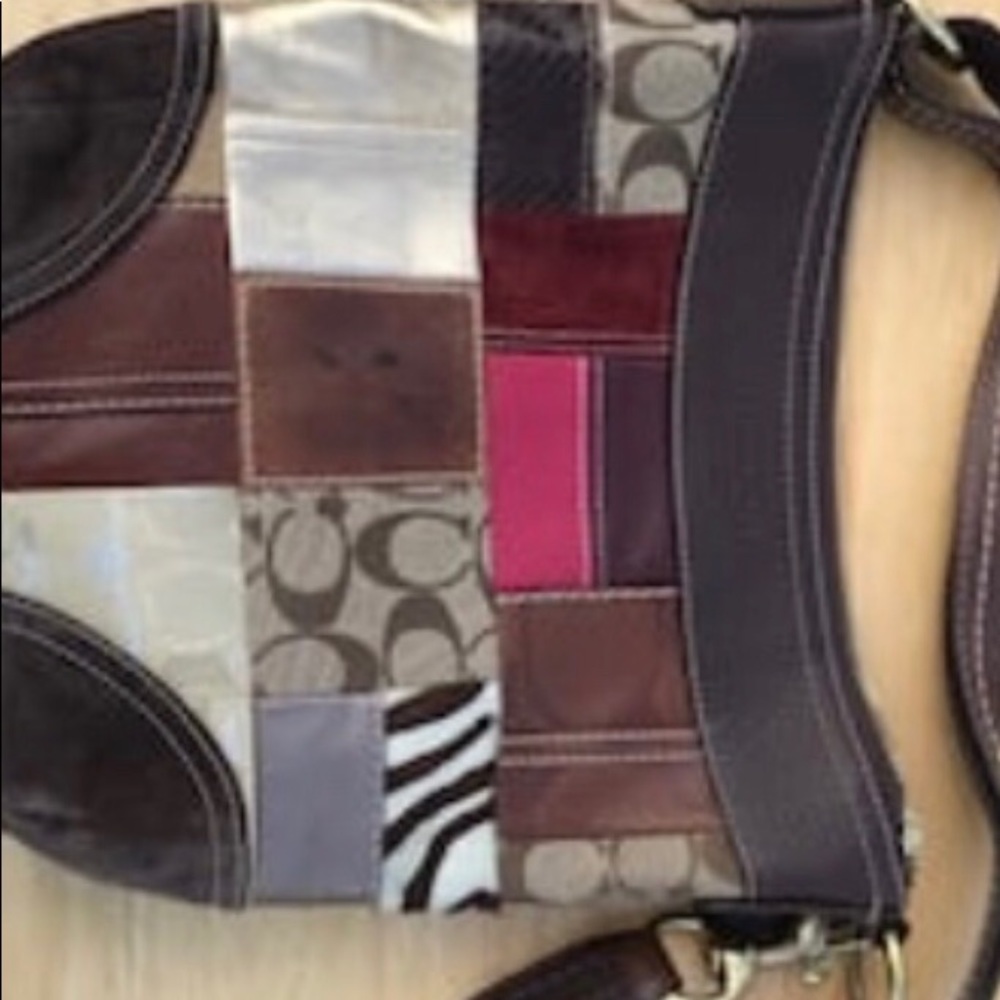 Used Coach patchwork purse